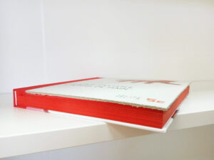 Dorure sur tranche - jaspage couleur unie rouge pulsio print