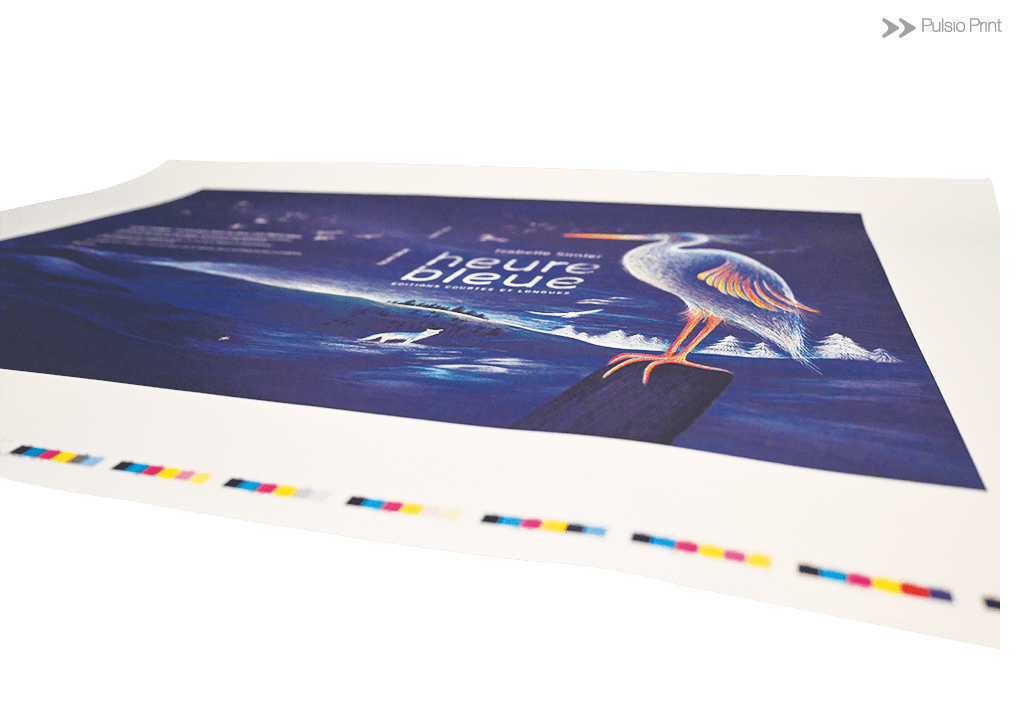 Couverture de livre en couleur imprimée en épreuve réelle